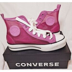 Converse Chuck Taylor All Star Lift Platform Mesh Women's Cactus Bud  Shoes 8